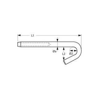 Hakenterminal fr 3mm AISI316