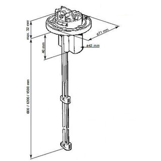 VDO Tankgeber kapazitiv 1200 - 1.500 mm