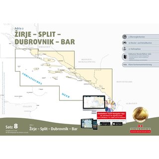 Sportbootkarten Satz 8: Adria 2